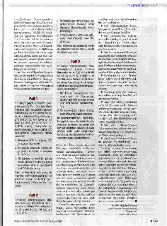 Vorschauseite 2: Tumorboards: Bessere Kooperation erforderlich