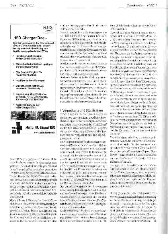 Vorschauseite 5: Internationaler Austausch in der Muttersprache 1. Internationale französischsprachige Sterilisationstage (JIFS) in Genf, 28. - 29. September 2012