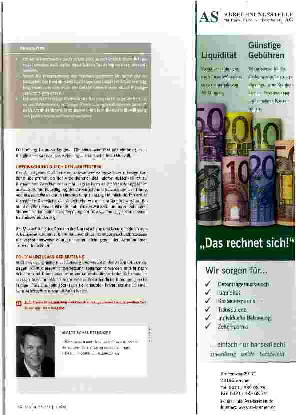 Vorschauseite 2: Darf man das Diensthandy privat nutzen?