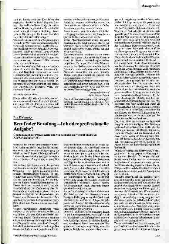 Vorschauseite 2: Sex im Krankenhaus - ein heißes Pflaster Erfahrungsbericht über eine Unterrichtseinheit