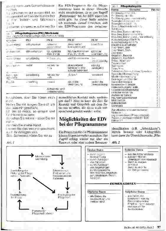 Vorschauseite 2: Elektronische Datenverarbeitung und Krankenpflege