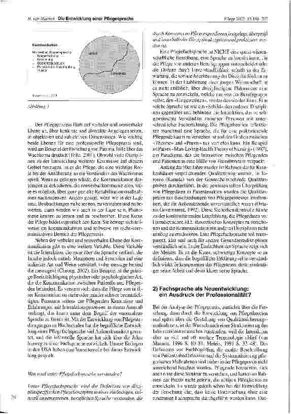 Vorschauseite 4: Die Entwicklung einer Pflegefachsprache aus einer pflegewissenschaftlichen Perspektive: Das Warum und Wozu