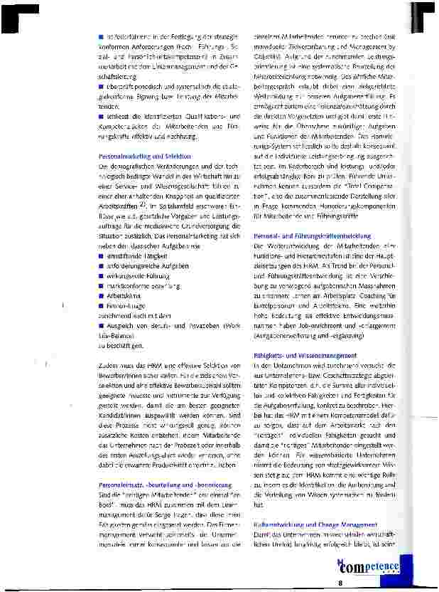 Vorschauseite 2: Human Resources Management - strategische Aufgabe im Spital
