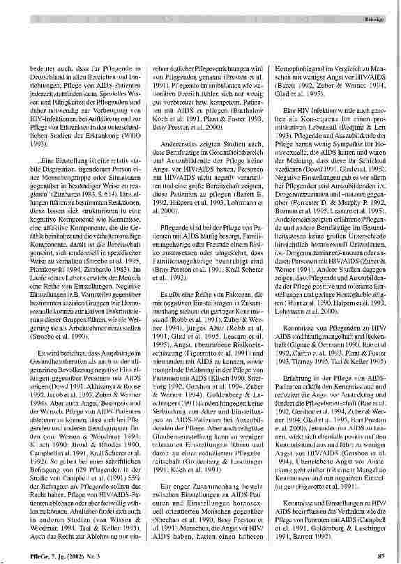 Vorschauseite 2: Kenntnisse, Einstellungen und Pflegebereitschaft von ambulant und stationär Pflegenden zu HIV/AIDS und Personen mit HIV/AIDS