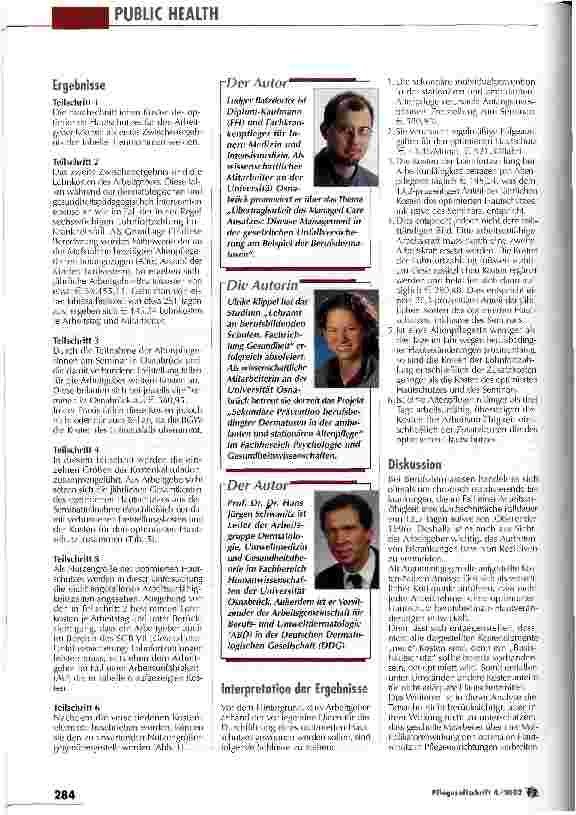 Vorschauseite 4: Prävention von Berufsdermatosen in der Altenpflege