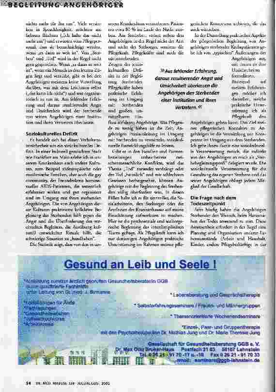 Vorschauseite 2: Wie wird das sein, wenn er stirbt?