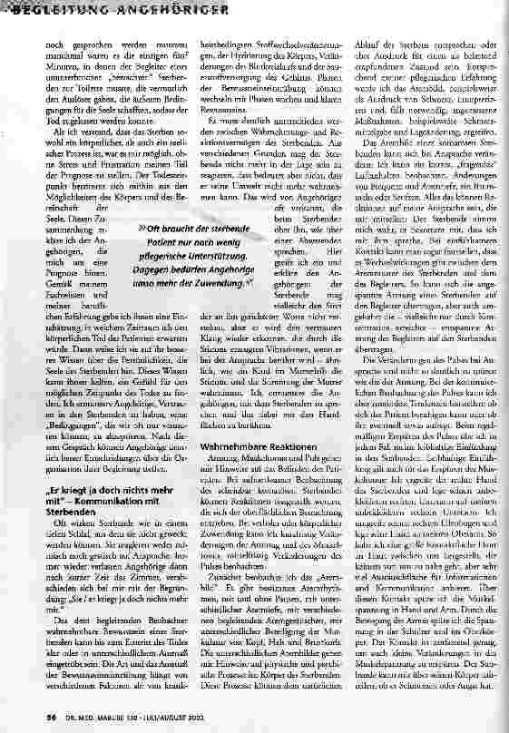 Vorschauseite 4: Wie wird das sein, wenn er stirbt?