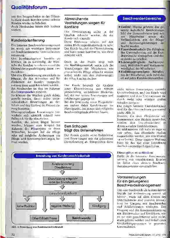 Vorschauseite 2: Beschwerden sind Glücksfälle! Von Dienstleistungen und Kundenbeschwerden