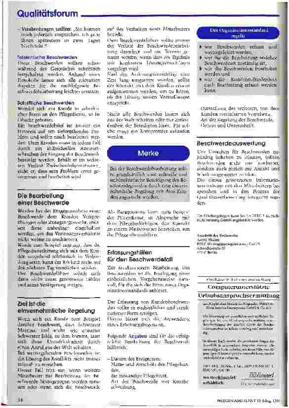 Vorschauseite 4: Beschwerden sind Glücksfälle! Von Dienstleistungen und Kundenbeschwerden