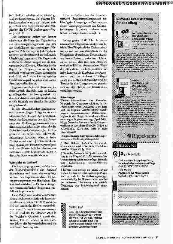 Vorschauseite 3: Entlassungsmanagement