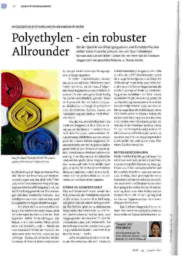 Vorschauseite 1: Polyethylen - ein robuster Allrounder