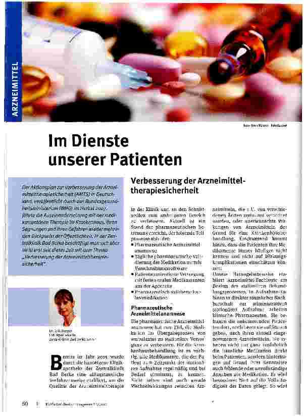 Vorschauseite 1: Im Dienste unserer Patienten