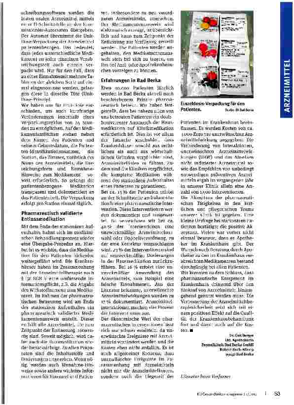 Vorschauseite 3: Im Dienste unserer Patienten
