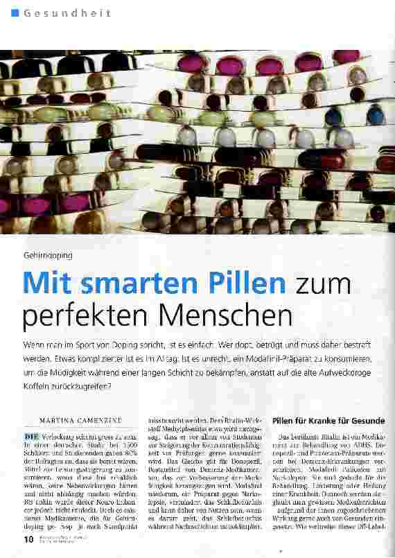 Vorschauseite 1: Mit smarten Pillen zum perfekten Menschen