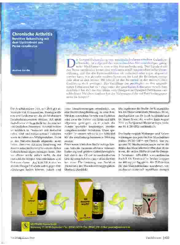 Vorschauseite 1: Chronische Arthritis