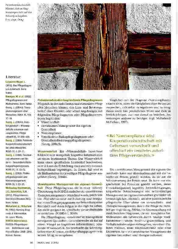 Vorschauseite 2: Patientenedukation -Diagnosen und Interventionen