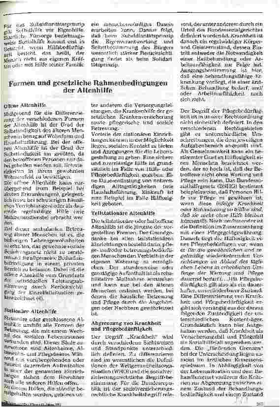 Vorschauseite 2: Das System der Altenhilfe in der BRD