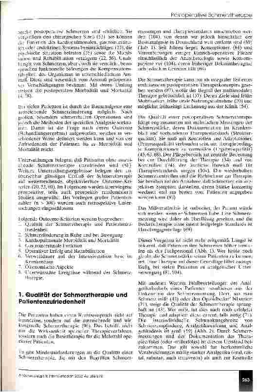Vorschauseite 2: Postoperative Schmerztherapie vor dem Hintergrund der DRGs Was bringt sie und was kostet sie?