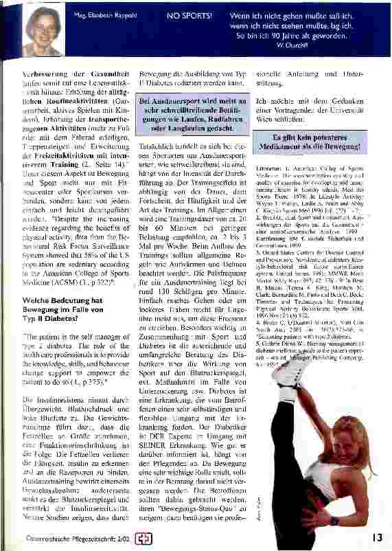 Vorschauseite 2: Sport und Gesundheit