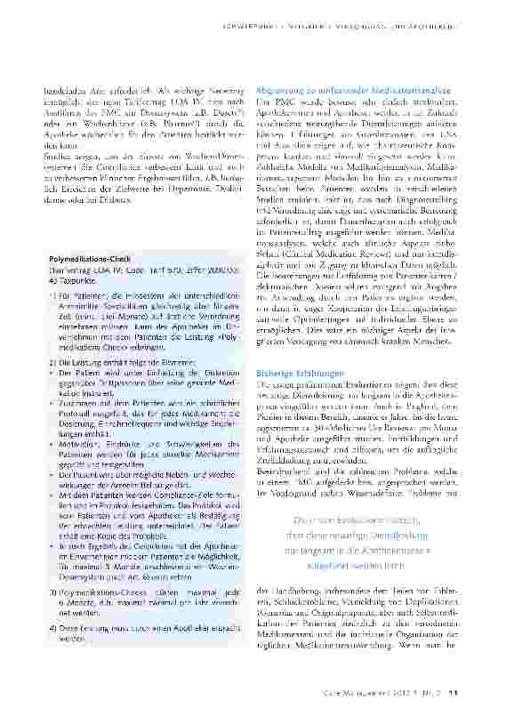 Vorschauseite 2: Bessere Compliance dank Polymedikations-Check