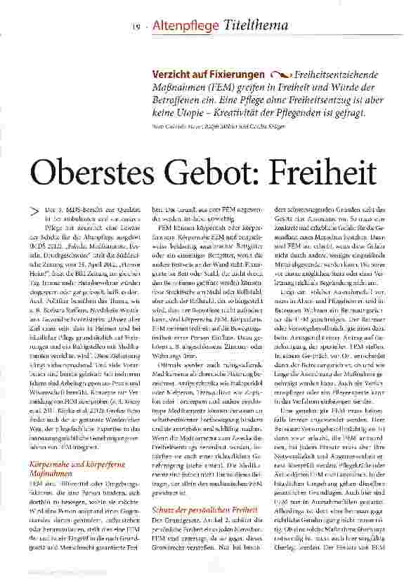 Vorschauseite 2: Oberstes Gebot: Freiheit