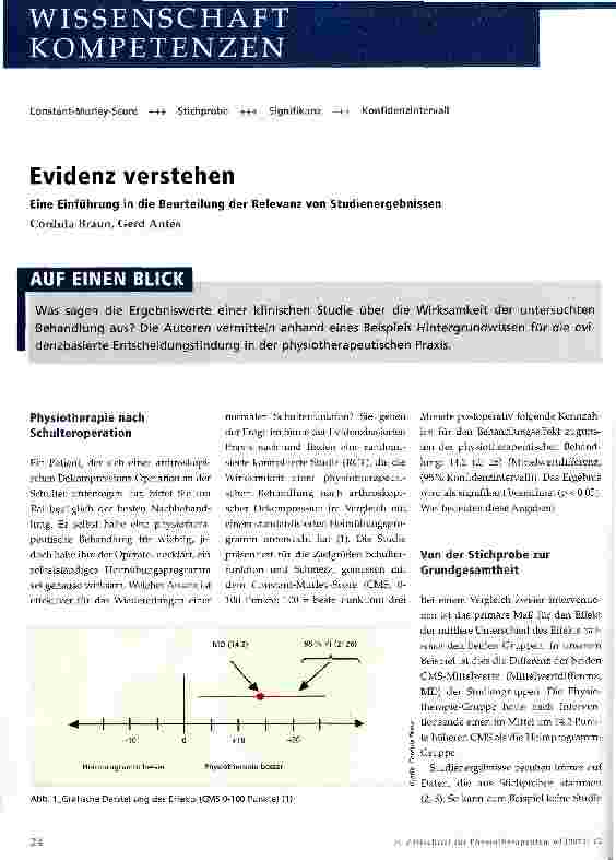 Vorschauseite 1: Evidenz verstehen