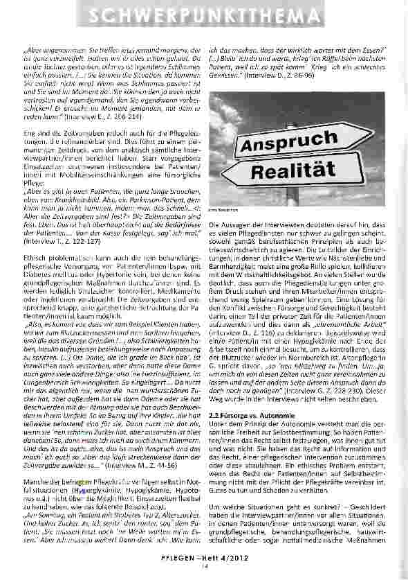 Vorschauseite 2: ETHISCHE PROBLEME IN DER AMBULANTEN PFLEGE