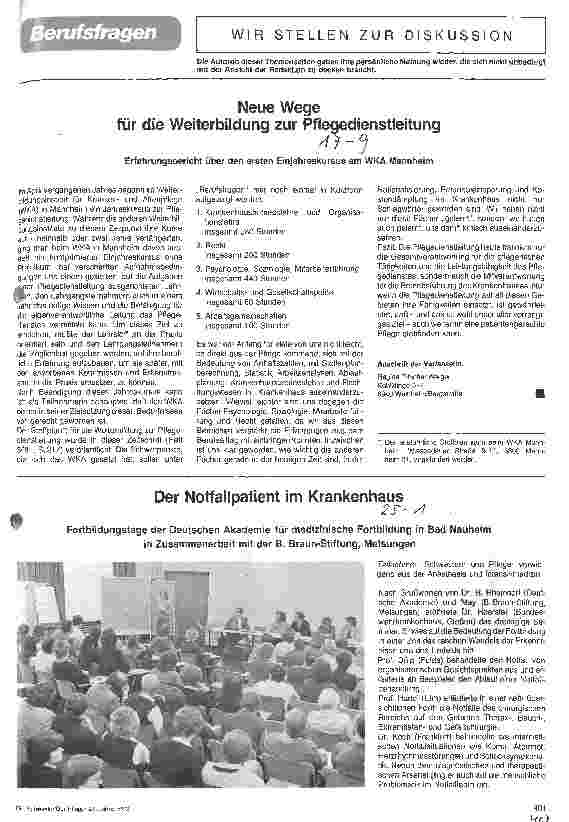 Vorschauseite 1: Der Notfallpatient im Krankenhaus