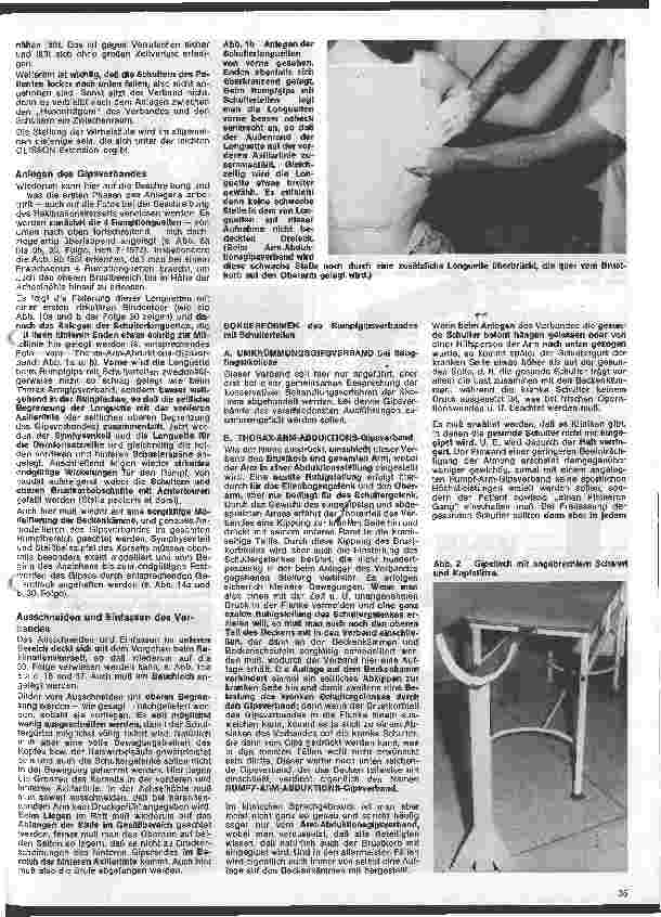 Vorschauseite 2: Grundlagen und Technik des Gipsverbandes 32. Folge: Das Gipskorsett (Fortsetzung)