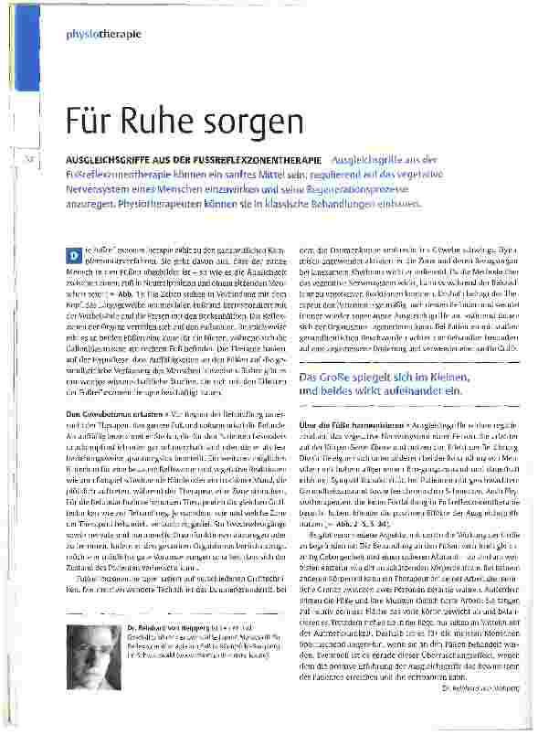 Vorschauseite 1: Für Ruhe sorgen