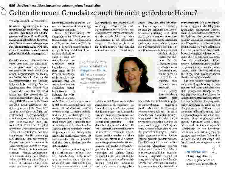 Vorschauseite 1: Gelten die neuen Grundsätze auch für nicht geforderte Heime?