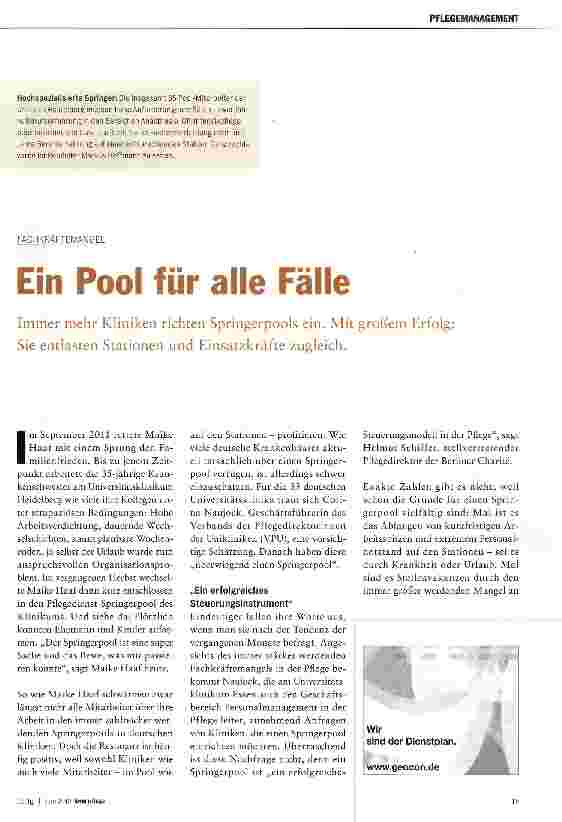 Vorschauseite 2: Ein Pool für alle Fälle