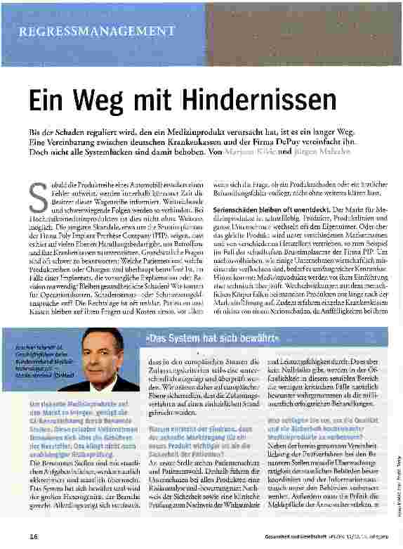 Vorschauseite 1: Ein Weg mit Hindernissen