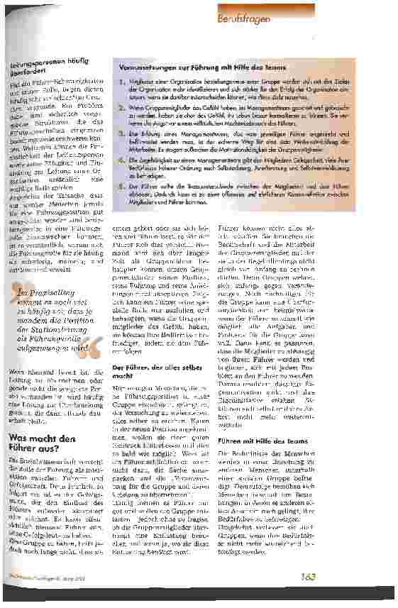 Vorschauseite 2: Führungsverhalten in der Gruppe - das Dilemma des Führers