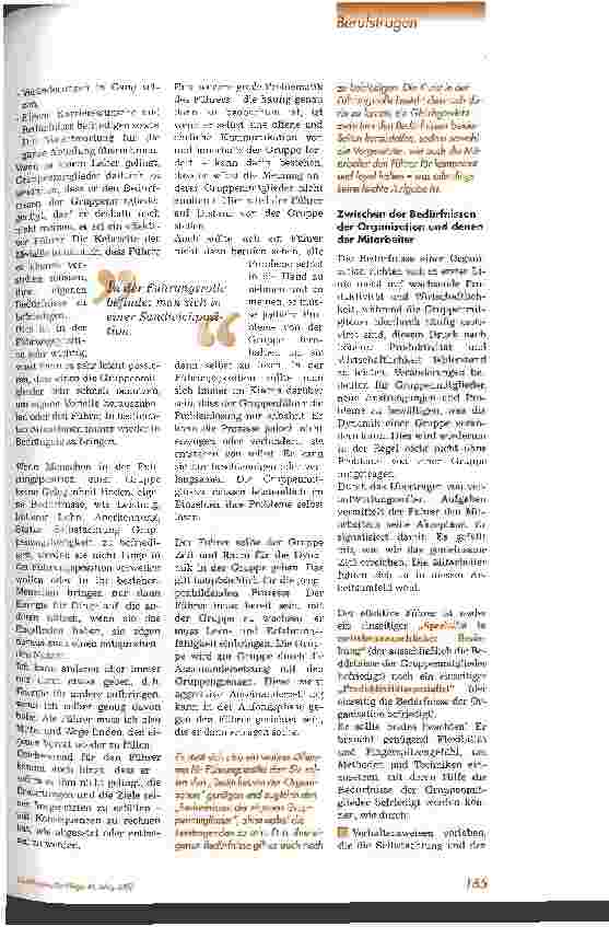 Vorschauseite 4: Führungsverhalten in der Gruppe - das Dilemma des Führers