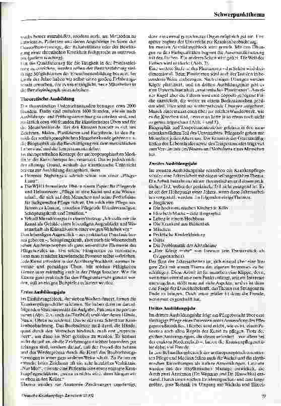 Vorschauseite 3: Anthroposophisch orientierte Krankenpflegeausbildung Die Ausbildung zur Krankenschwester/zum Krankenpfleger im Ausbildungsinstitut für Krankenpflege am Gemeinschaftskrankenhaus in…