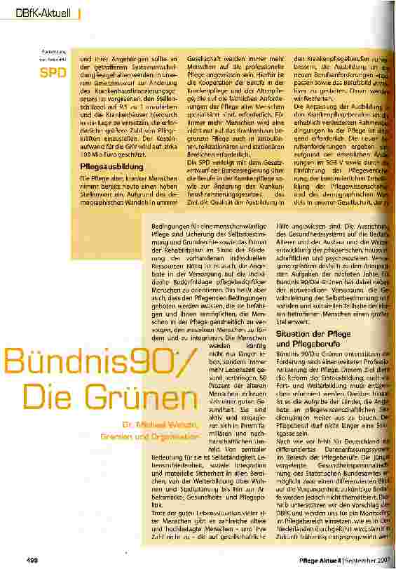Vorschauseite 2: Wahlprüfsteine