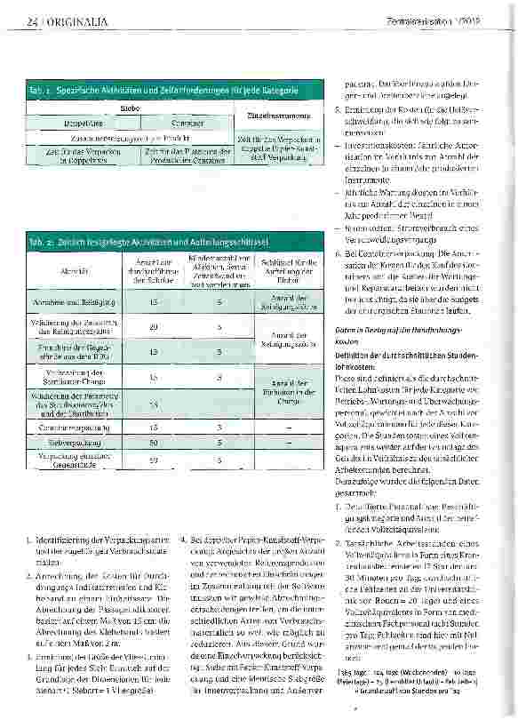 Vorschauseite 4: Nutzung der Softwareanwendung T-DOC® zur Berechnung von Sterilisationskosten
