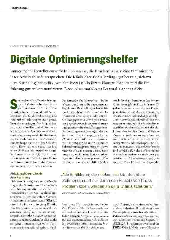 Vorschauseite 1: Digitale Optimierungshelfer