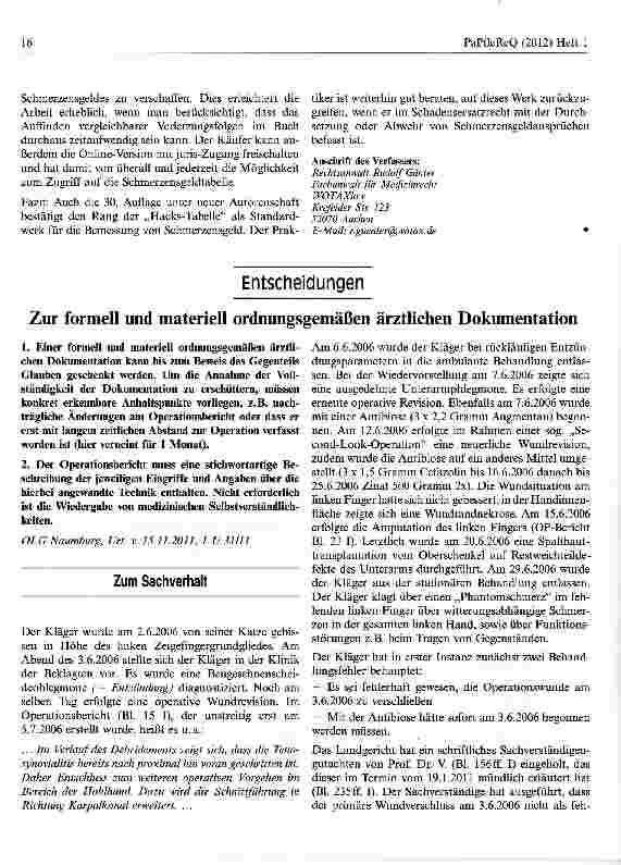 Vorschauseite 2: Hacks/Wellner/Häcker, SchmerzensgeldBeträge 2012