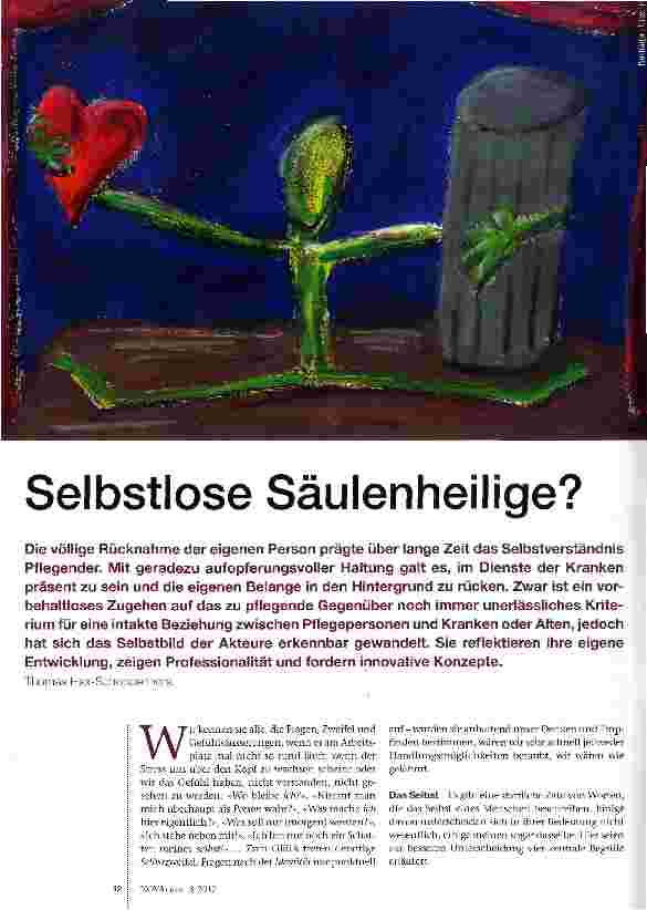 Vorschauseite 1: Selbstlose Säulenheilige?