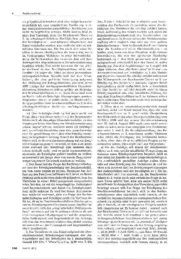 Vorschauseite 4: Fehlende Rechtsmittelbefugnis eines ehemaligen Dienststellenleiters bei einem Streit um die Wirksamkeit einer Dienstvereinbarung