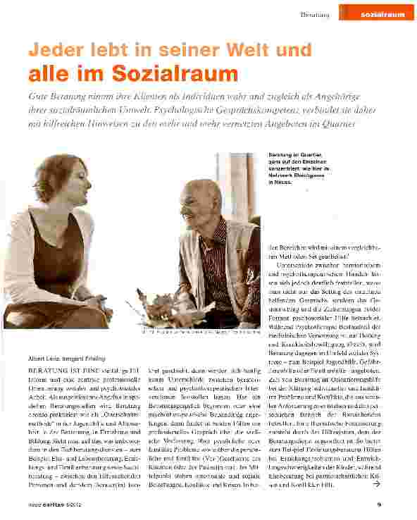 Vorschauseite 1: Jeder lebt in seiner Welt und alle im Sozialraum