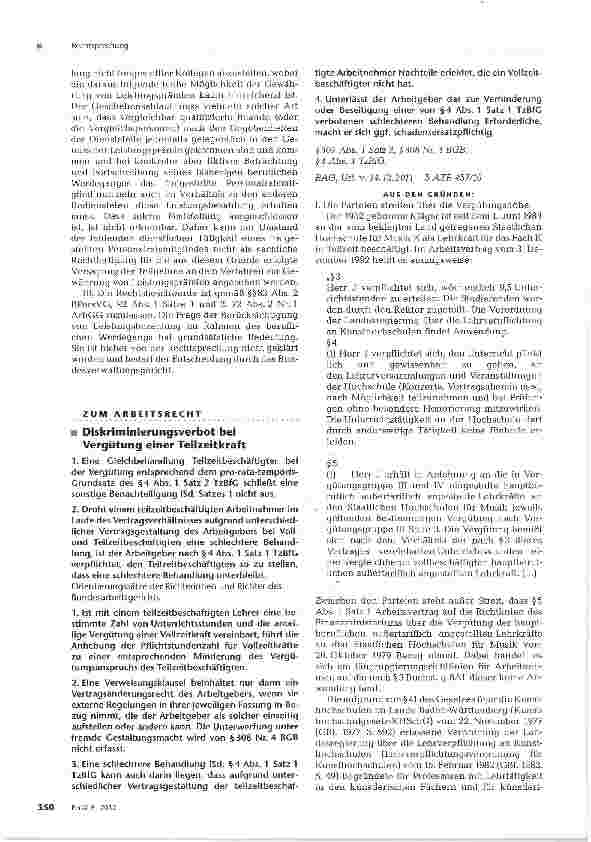 Vorschauseite 5: Benachteiligung von Personalratsmitgliedern