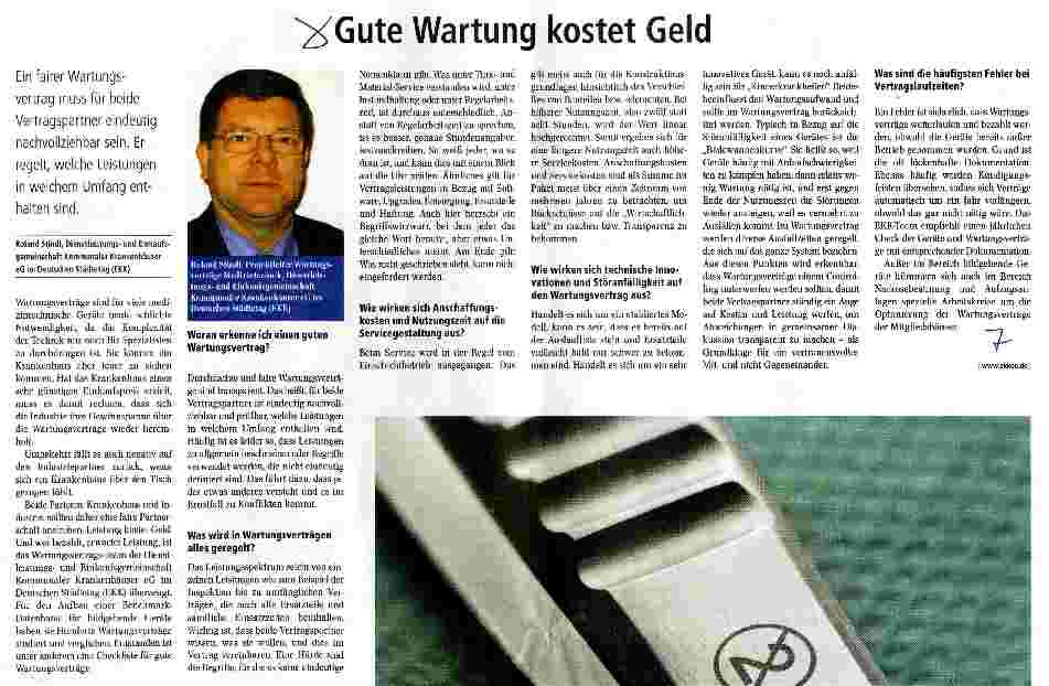 Vorschauseite 1: Gute Wartung kostet Geld