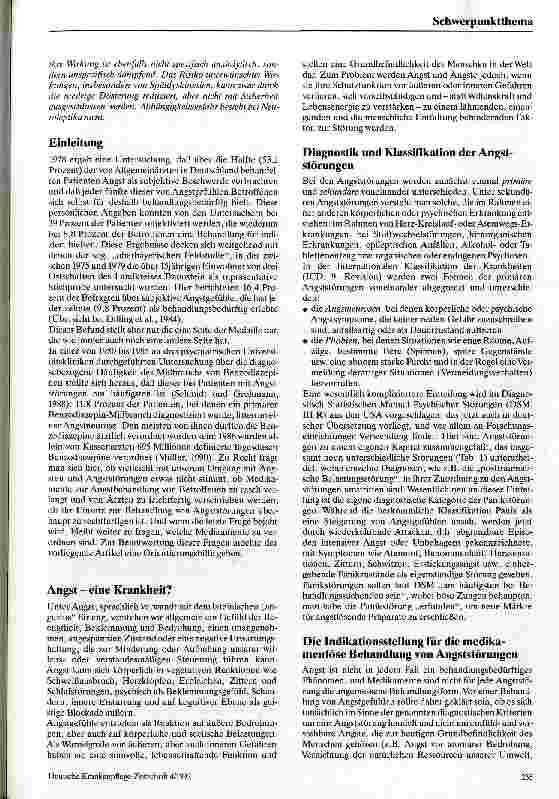 Vorschauseite 2: Medikamentöse Behandlung von Angststörungen