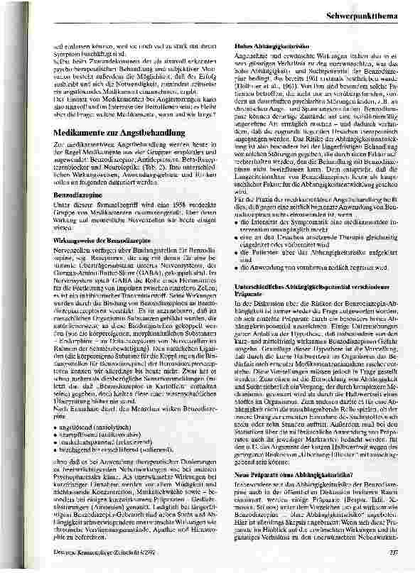 Vorschauseite 4: Medikamentöse Behandlung von Angststörungen