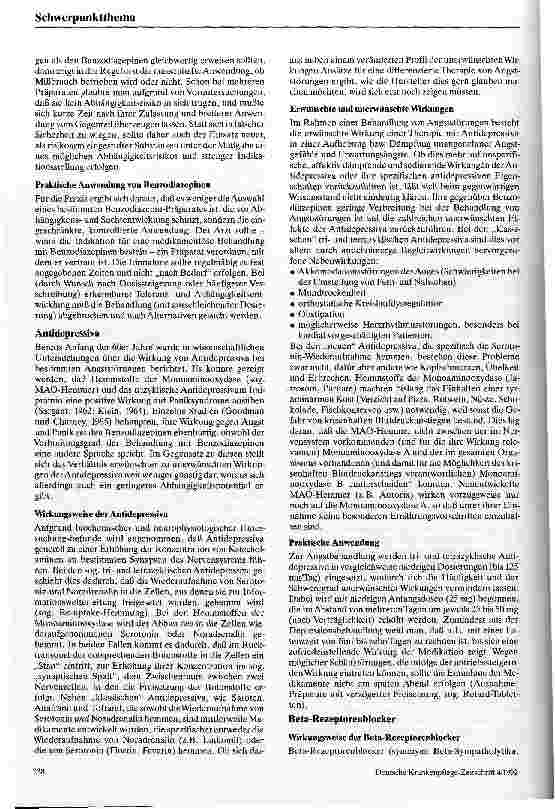 Vorschauseite 5: Medikamentöse Behandlung von Angststörungen