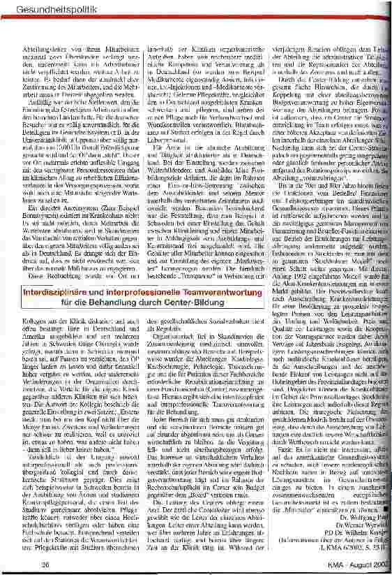 Vorschauseite 3: Die medizinische Versorgung in der täglichen Routine MBA-Ärzte der FH Neu-Ulm/ Studienreise nach Nordeuropa Teil II