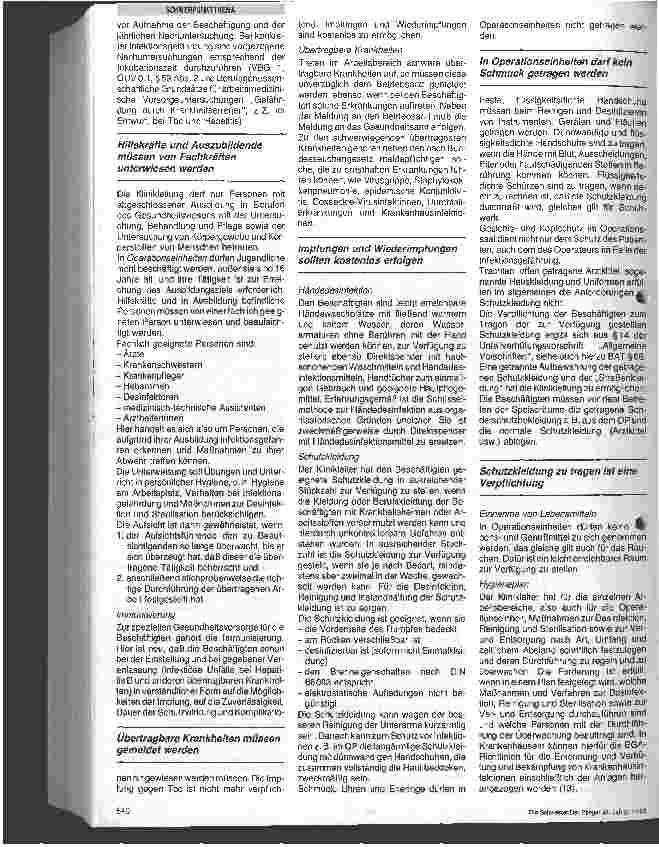 Vorschauseite 3: Rechtliche Grundlagen zur Beachtung der Hygieneregeln